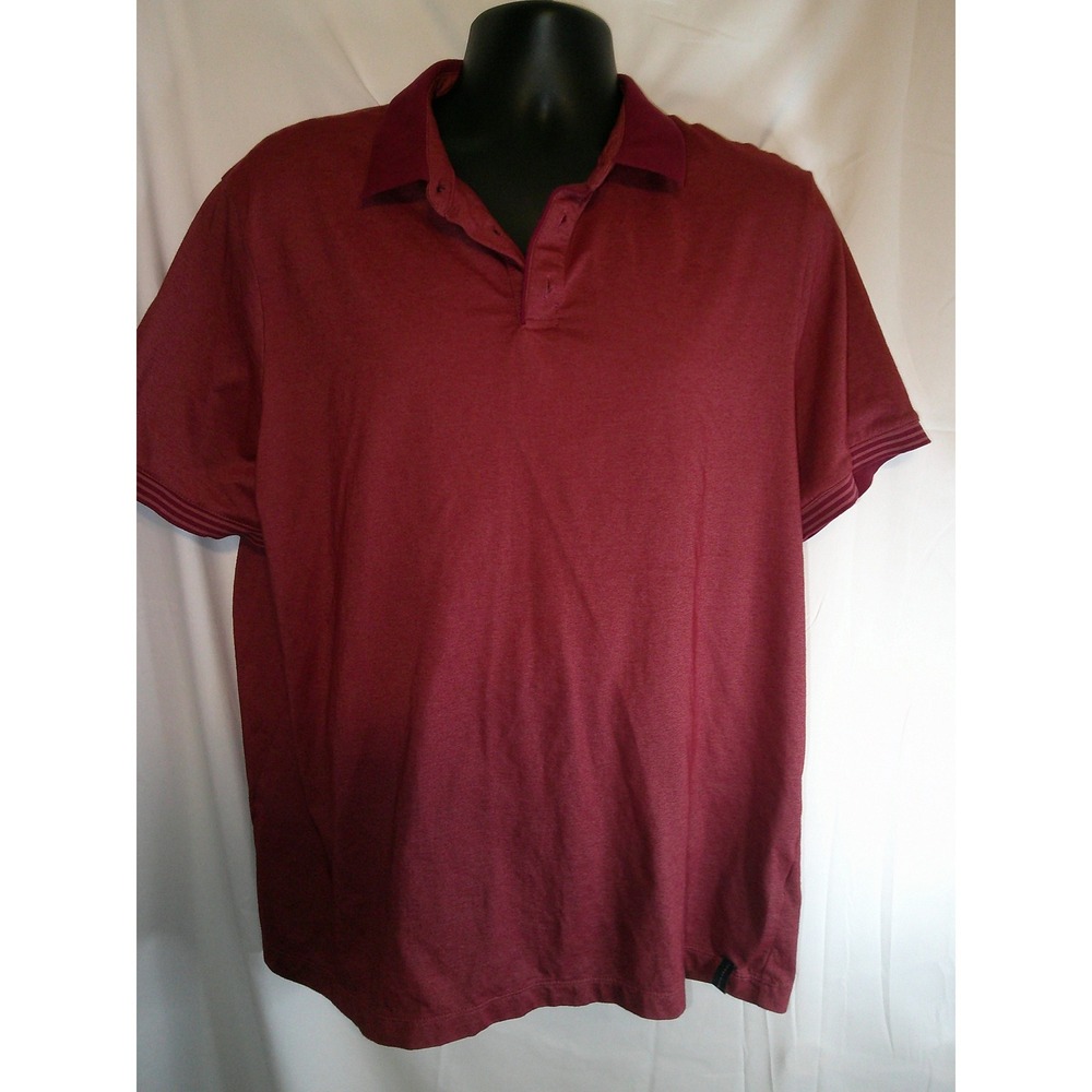 Perry Ellis Polo‎ Shirt Heathered Casual Short Sleeve XXL